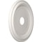 Ekena Millwork Traditional PVC Medallion (Canopies up to 11 1/2"), 19"OD x 3 1/2"ID x 1 1/2"P, Satin Blossom White CMP19TRGBW - alternate 2